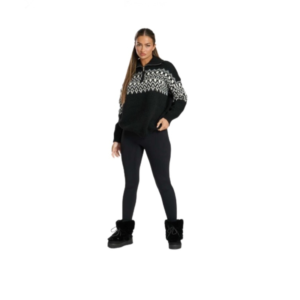 Talbots Black and White Women's Sweater - Picture 2 of 8